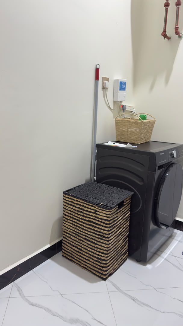 Washing machine in the apartment